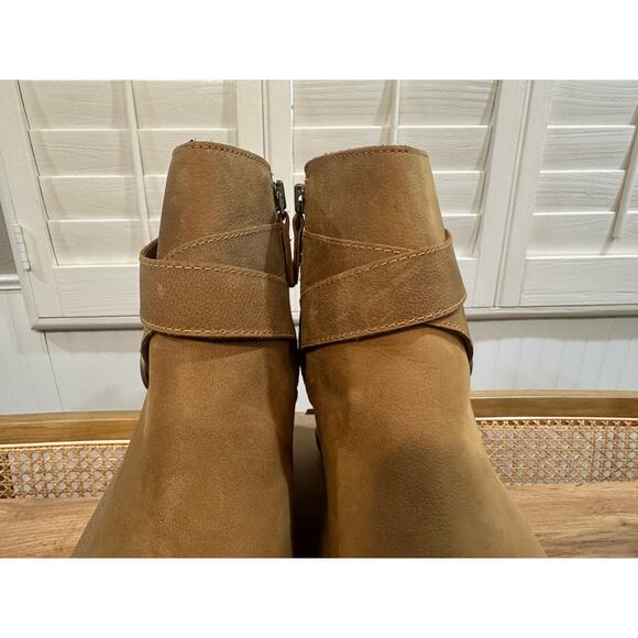 Sorel Women's Joan Of Arctic™ Wedge II Buckle Bootie WP Tan Leather Size 12 NWOB - Picture 5 of 14